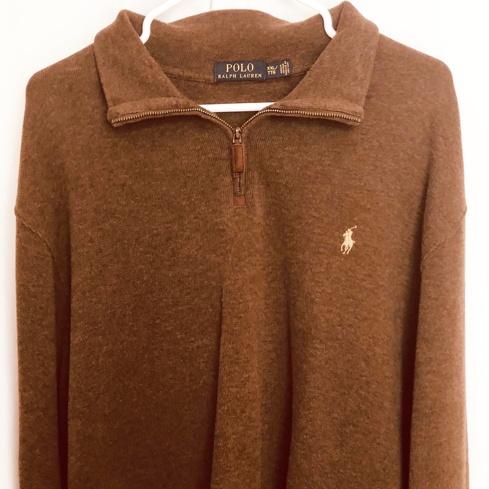 POLO Men’s XXL Chestnut Brown Longsleeve Sweater